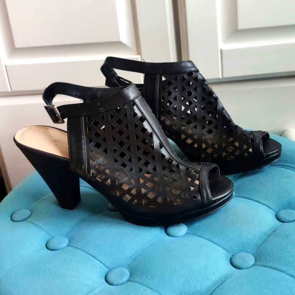 CL by Laundry High heel sandals (Way-017) in black size 10